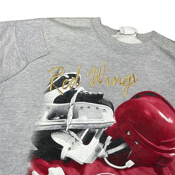 NHL - Detroit Red Wings Crew Neck Sweatshirt 1990s Medium - Picture 1 of 6